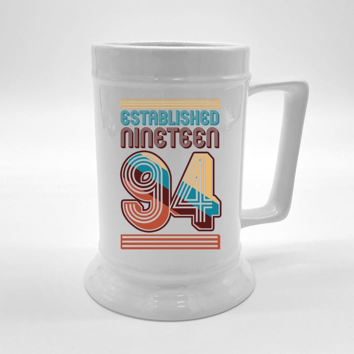 Retro Established Nineteen 94 1994 30th Birthday Front & Back Beer Stein