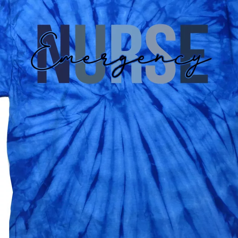 Retro Emergency Nurse Print For Nursing Student Gift Tie-Dye T-Shirt