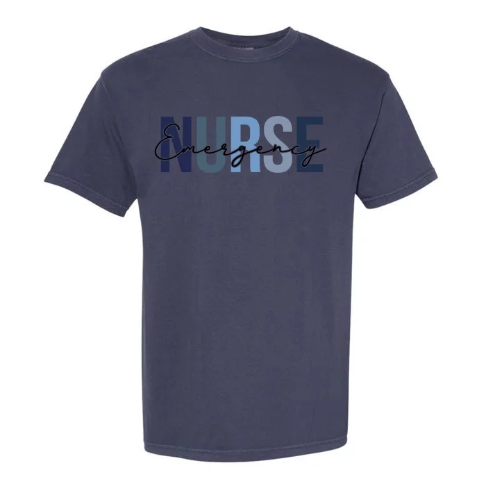 Retro Emergency Nurse Print For Nursing Student Gift Garment-Dyed Heavyweight T-Shirt