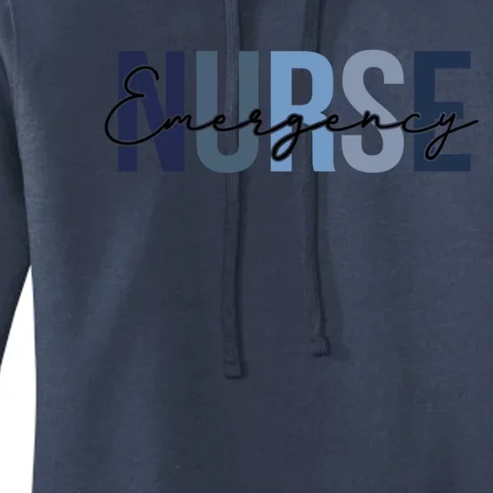 Retro Emergency Nurse Print For Nursing Student Gift Women's Pullover Hoodie