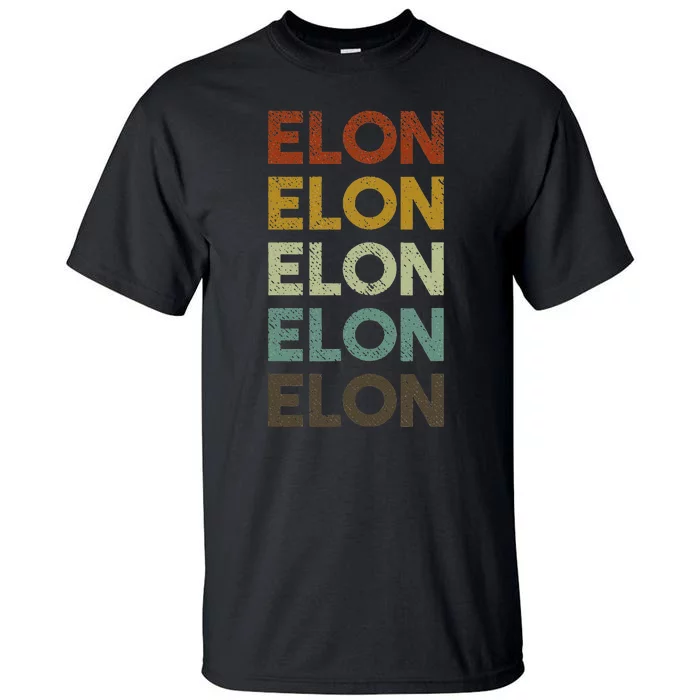 Retro Elon North Carolina Tall T-Shirt