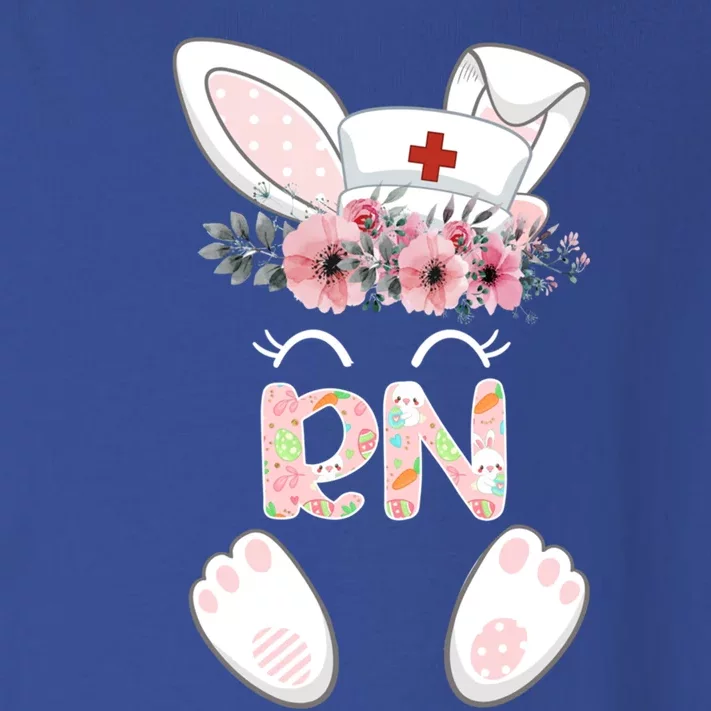 Rn Easter Nurse Floral Bunny Gift Toddler Long Sleeve Shirt