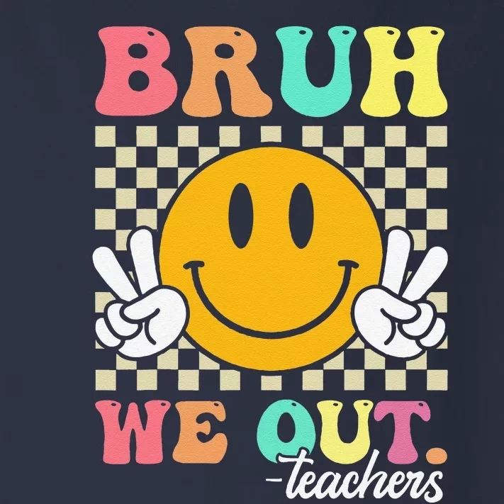 Retro End Of School Year Teacher Summer Bruh We Out Teachers Toddler Long Sleeve Shirt