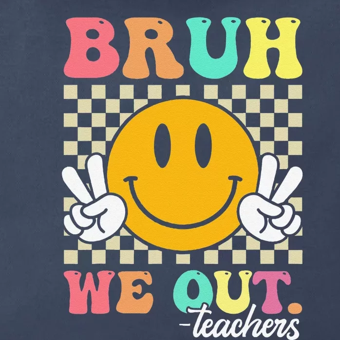 Retro End Of School Year Teacher Summer Bruh We Out Teachers Zip Tote Bag