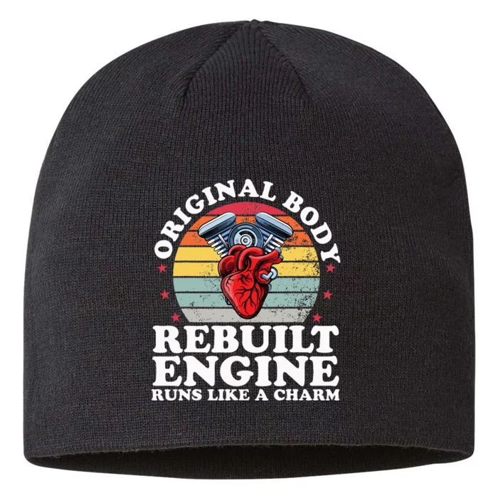 Rebuilt Engine Open Heart Surgery Recovery Survivor 8 1/2in Sustainable Knit Beanie