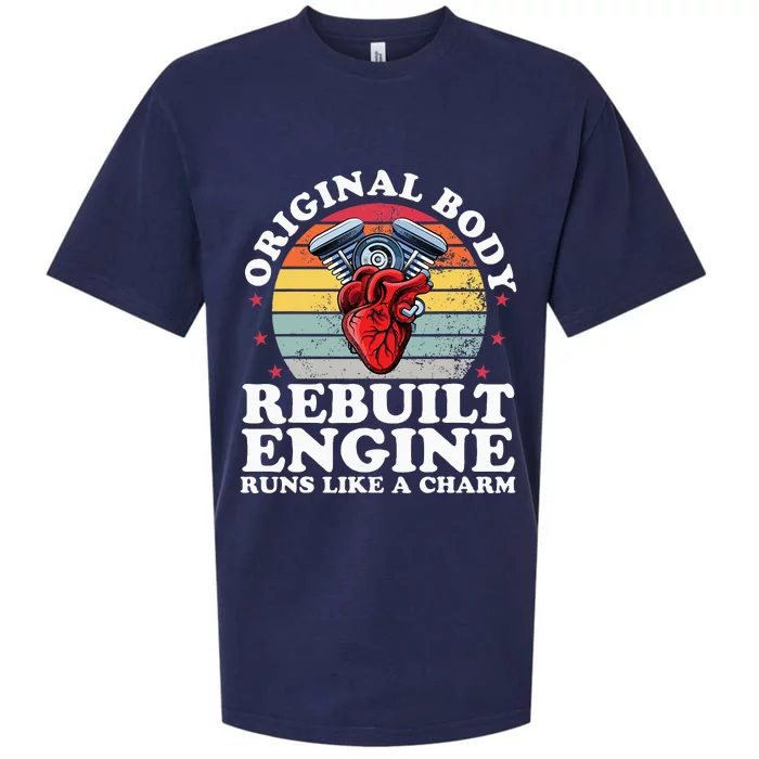 Rebuilt Engine Open Heart Surgery Recovery Survivor Sueded Cloud Jersey T-Shirt