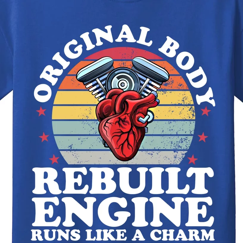 Rebuilt Engine Open Heart Surgery Recovery Survivor Gift Kids T-Shirt