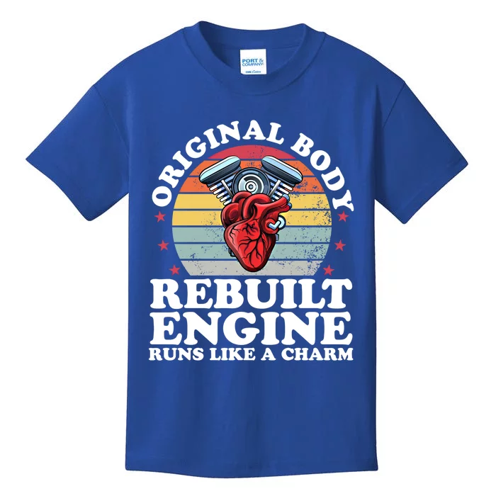 Rebuilt Engine Open Heart Surgery Recovery Survivor Gift Kids T-Shirt