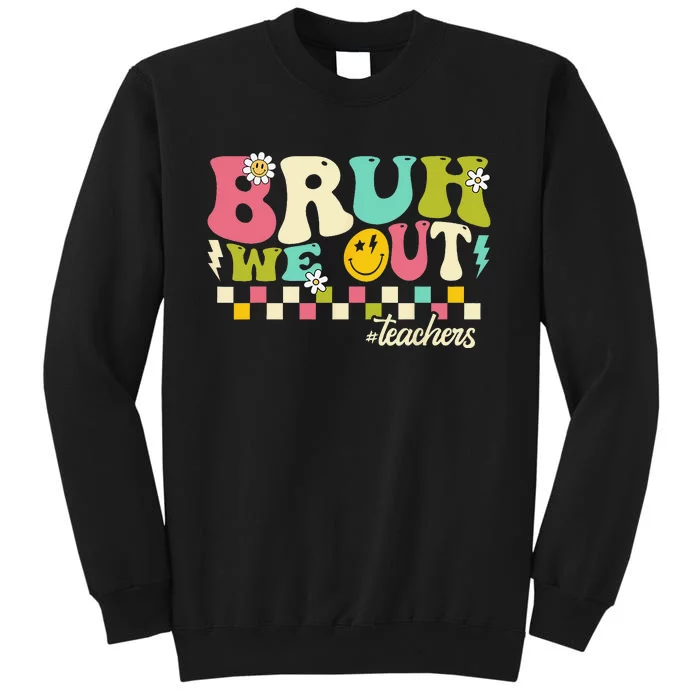 Retro End Of School Year Teacher Summer Bruh We Out Teachers Sweatshirt