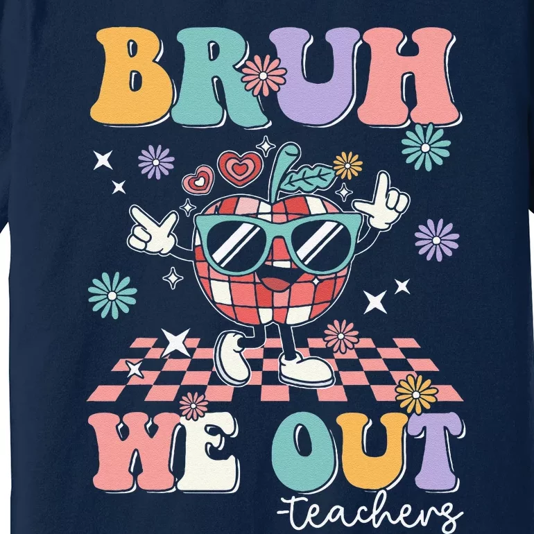 Retro End Of School Year Teacher Summer Bruh We Out Teachers Premium T-Shirt