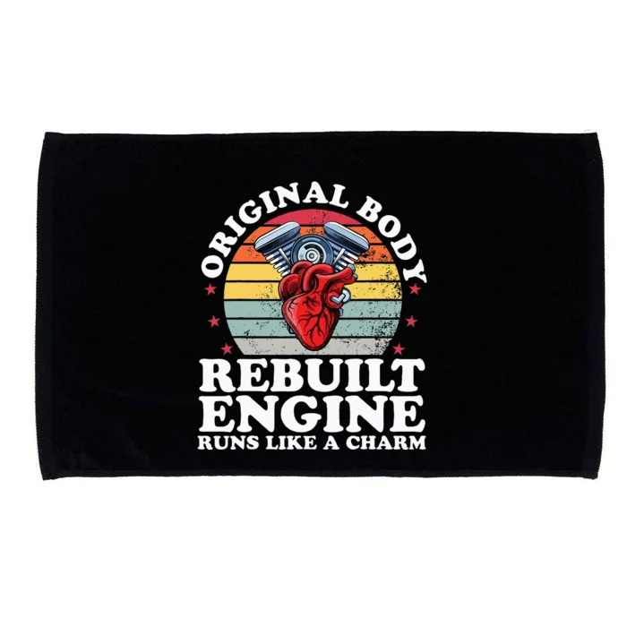 Rebuilt Engine Open Heart Surgery Recovery Survivor Microfiber Hand Towel