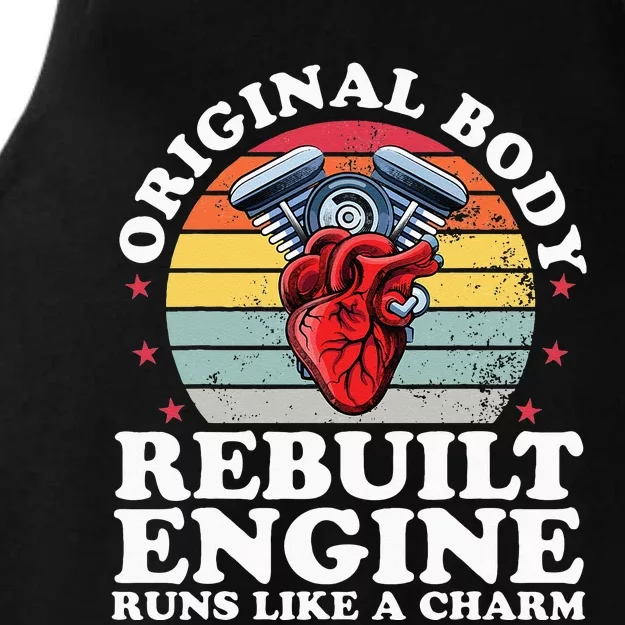 Rebuilt Engine Open Heart Surgery Recovery Survivor Men Ladies Tri-Blend Wicking Tank