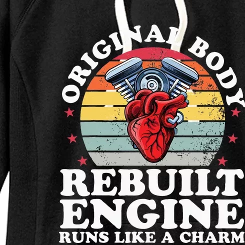 Rebuilt Engine Open Heart Surgery Recovery Survivor Men Women's Fleece Hoodie