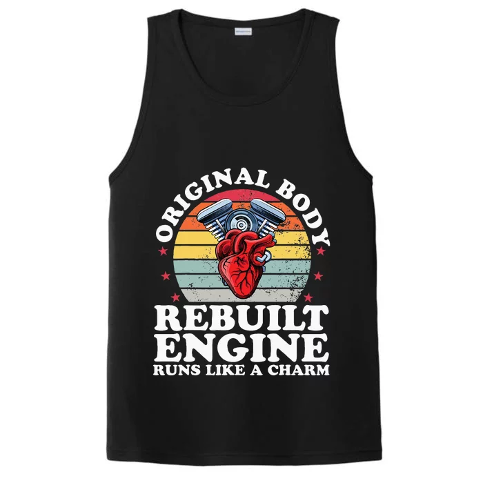 Rebuilt Engine Open Heart Surgery Recovery Survivor Men Performance Tank