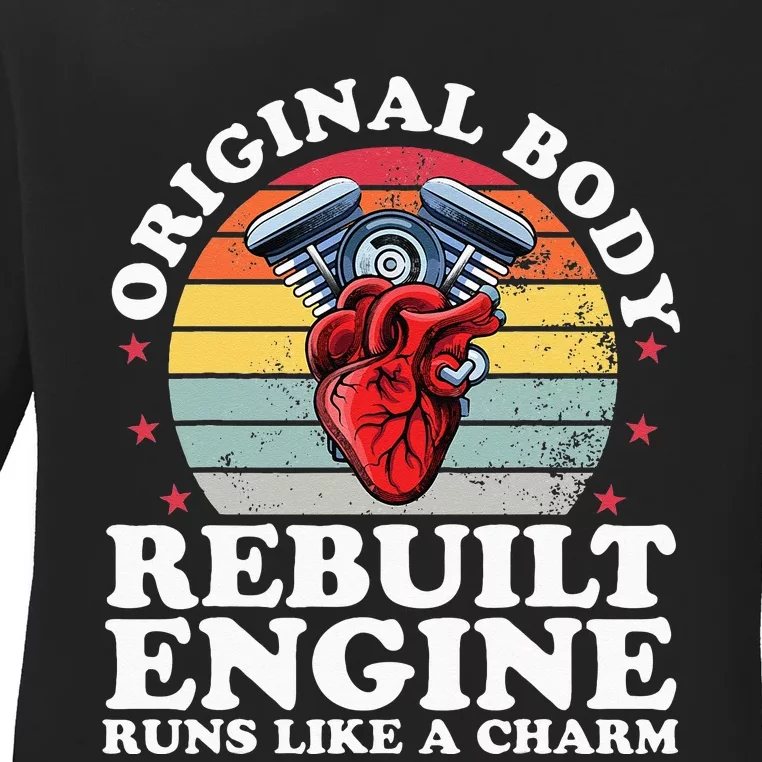 Rebuilt Engine Open Heart Surgery Recovery Survivor Men Ladies Long Sleeve Shirt