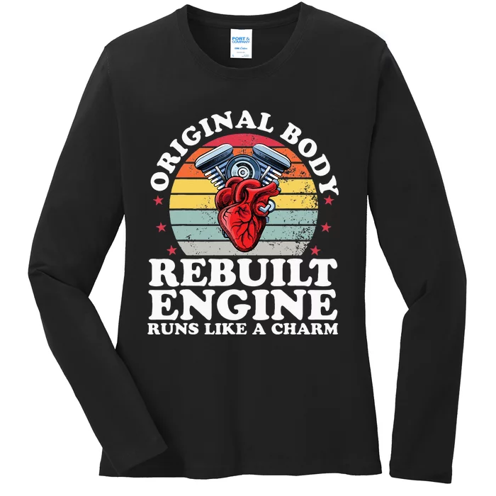 Rebuilt Engine Open Heart Surgery Recovery Survivor Men Ladies Long Sleeve Shirt