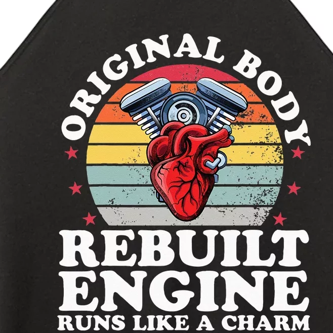 Rebuilt Engine Open Heart Surgery Recovery Survivor Men Women’s Perfect Tri Rocker Tank