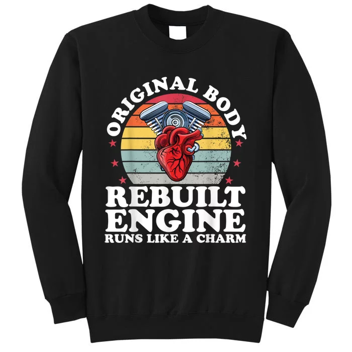 Rebuilt Engine Open Heart Surgery Recovery Survivor Men Gift Sweatshirt