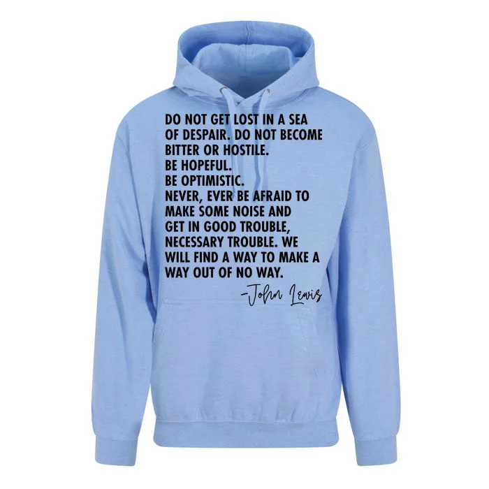 Rep John Lewis Quote RIP Tribute Unisex Surf Hoodie