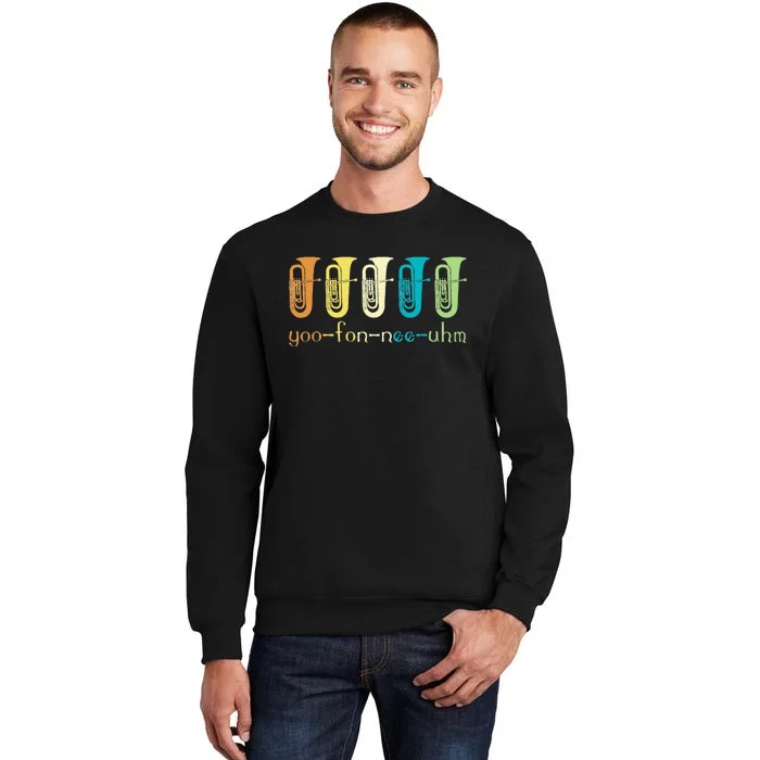 Retro Euphonium Player Euphoniumist Brass Horn Marching Band Sweatshirt