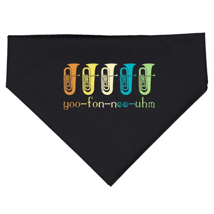 Retro Euphonium Player Euphoniumist Brass Horn Marching Band USA-Made Doggie Bandana