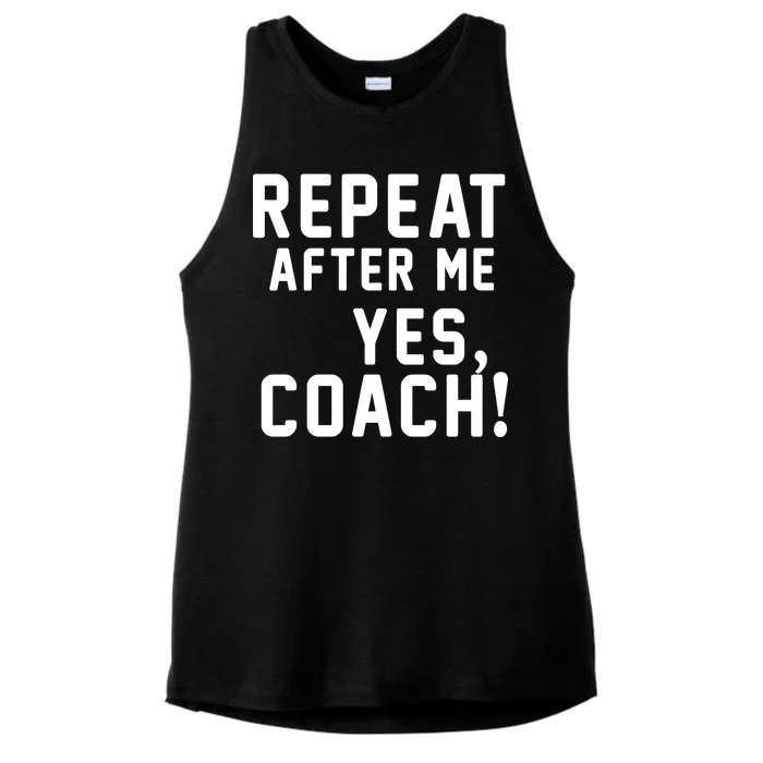 Repeat after me, YES COACH Ladies Tri-Blend Wicking Tank