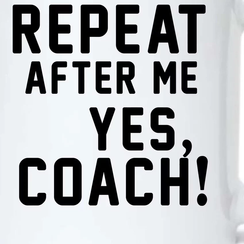 Repeat after me, YES COACH Black Color Changing Mug