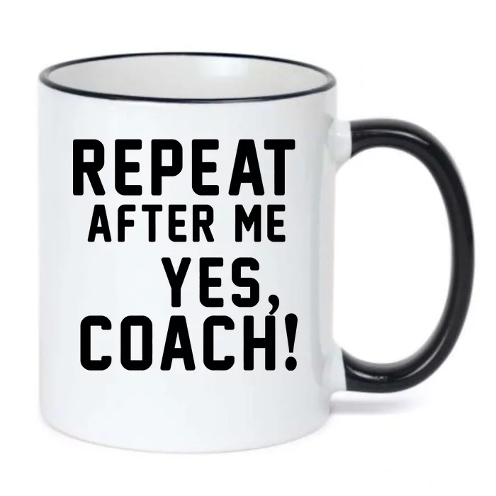 Repeat after me, YES COACH Black Color Changing Mug