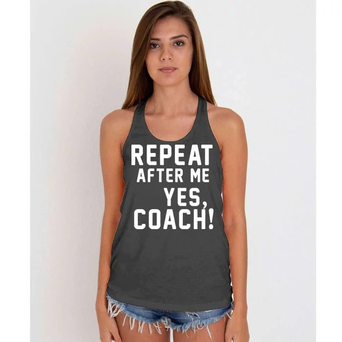 Repeat after me, YES COACH Women's Knotted Racerback Tank