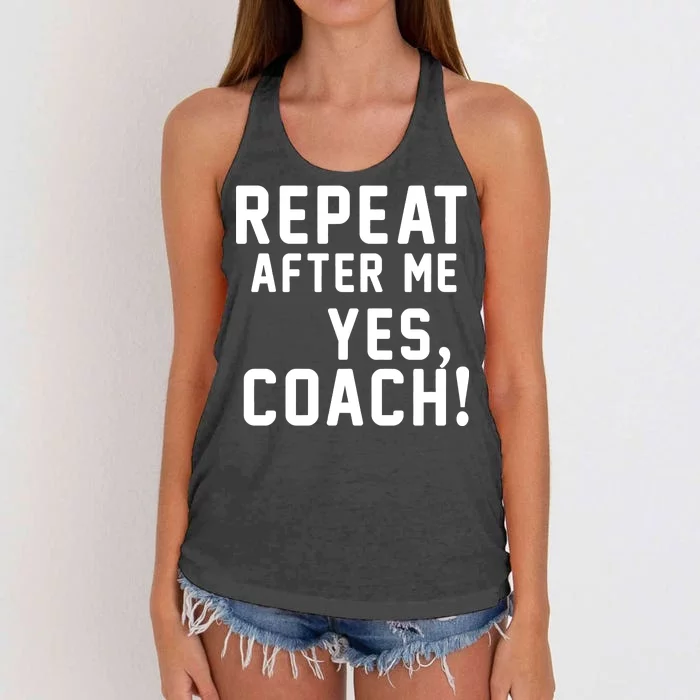 Repeat after me, YES COACH Women's Knotted Racerback Tank