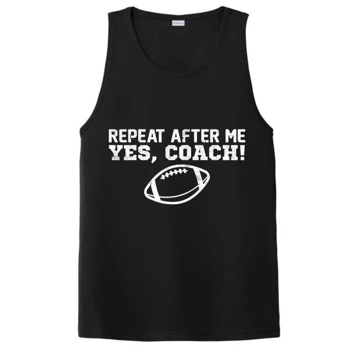 Repeat After Me Yes, Coach! Sports Performance Tank