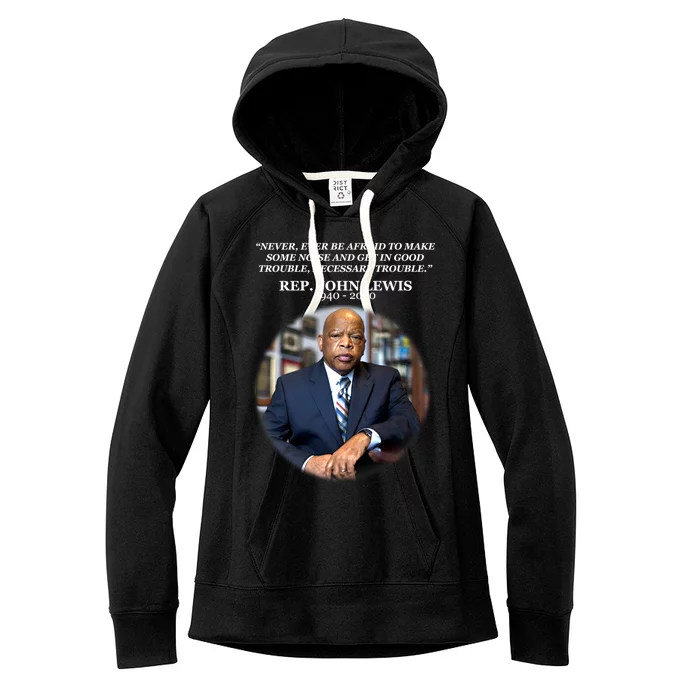 Representative John Lewis Tribute 1940-2020 Women's Fleece Hoodie