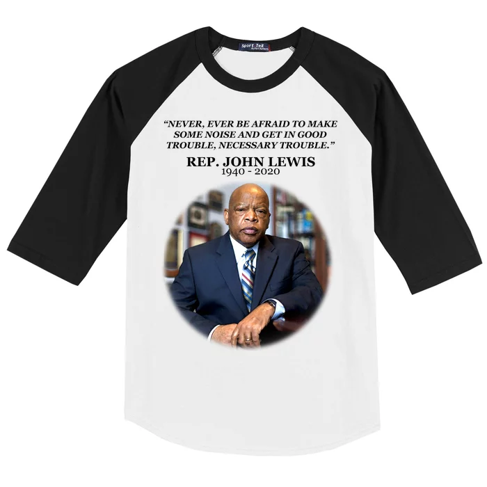 Representative John Lewis Tribute 1940-2020 Baseball Sleeve Shirt