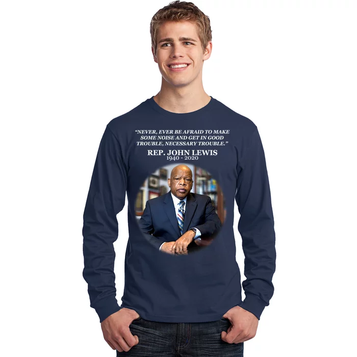 Representative John Lewis Tribute 1940-2020 Long Sleeve Shirt