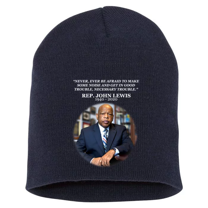 Representative John Lewis Tribute 1940-2020 Short Acrylic Beanie