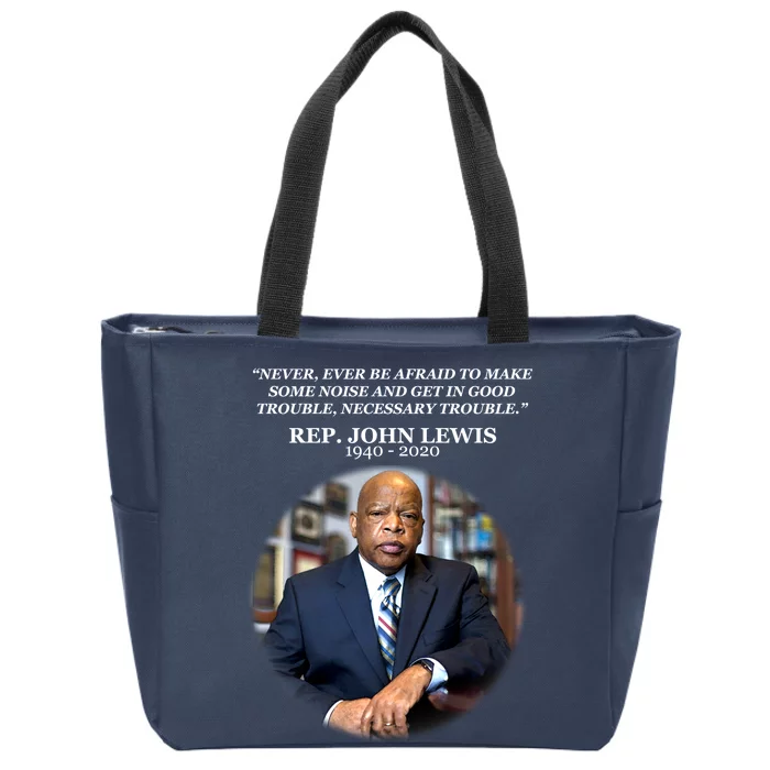 Representative John Lewis Tribute 1940-2020 Zip Tote Bag