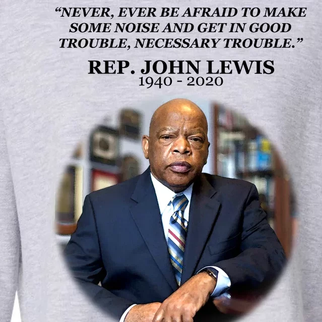 Representative John Lewis Tribute 1940-2020 Cropped Pullover Crew