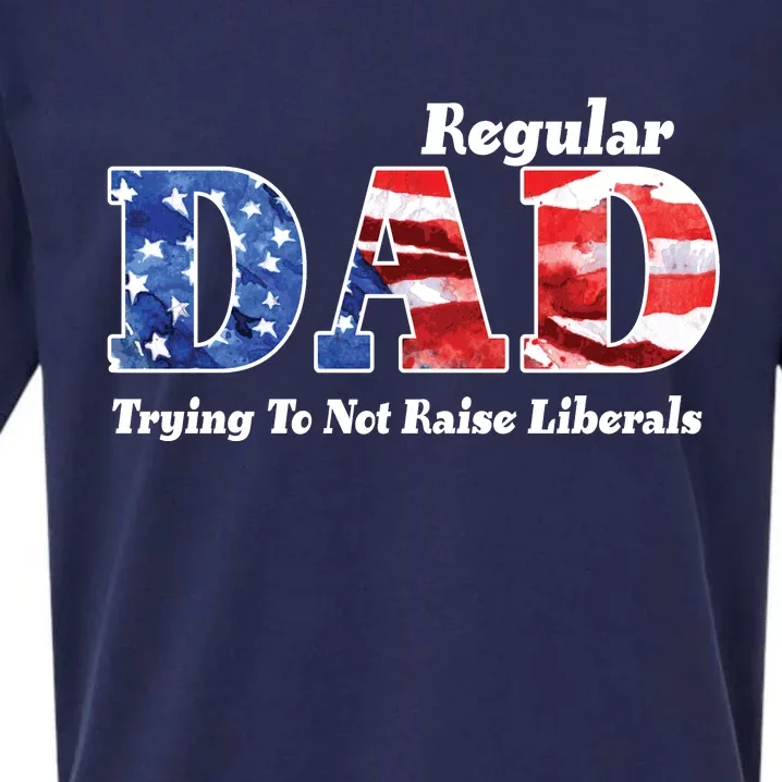 Republican Dad Just A Regular Dad Trying To Not Raise Liberals Sueded Cloud Jersey T-Shirt