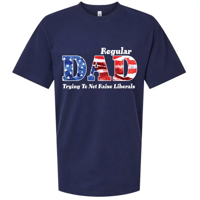 Republican Dad Just A Regular Dad Trying To Not Raise Liberals Sueded Cloud Jersey T-Shirt