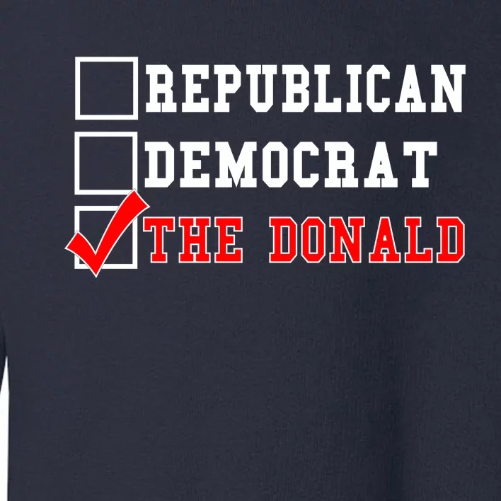 Republican Democrat Donald Trump Toddler Sweatshirt