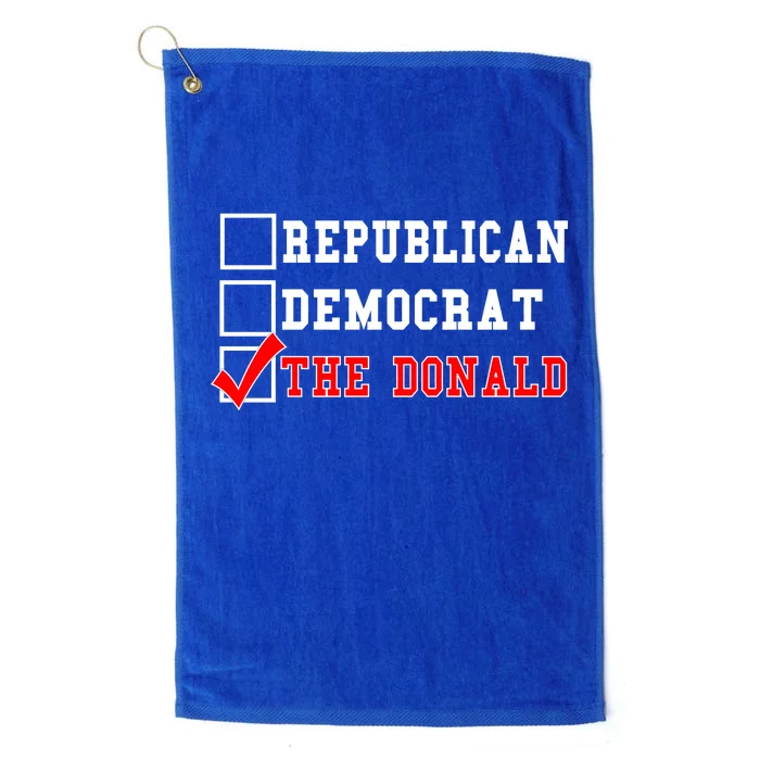 Republican Democrat Donald Trump Platinum Collection Golf Towel