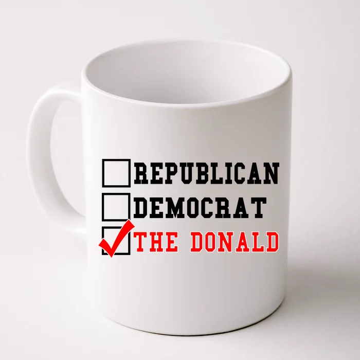Republican Democrat Donald Trump Front & Back Coffee Mug