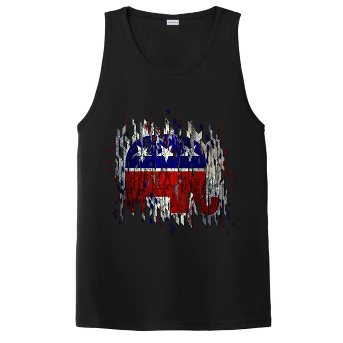 Republican Digital Flag Performance Tank