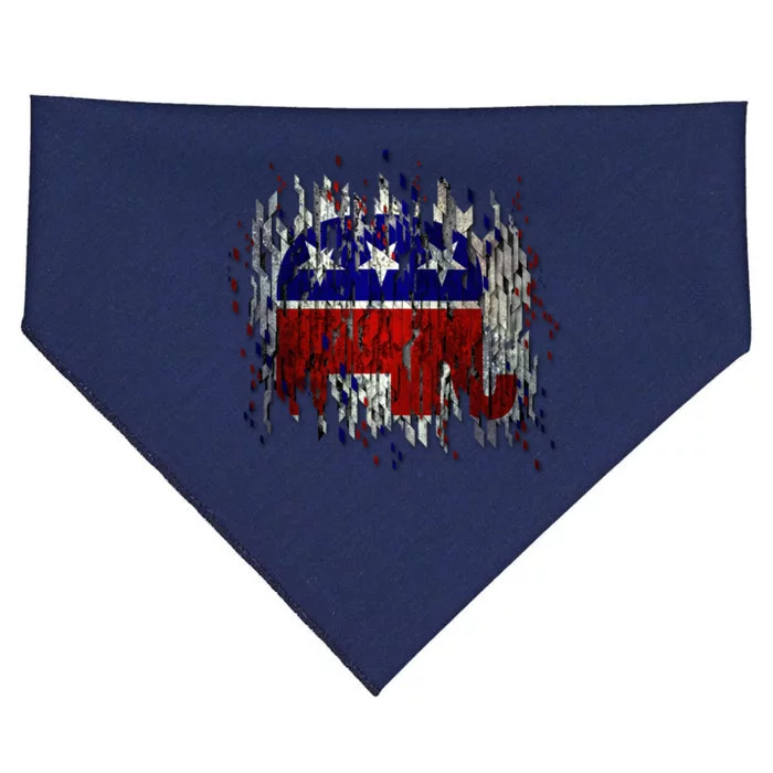 Republican Digital Flag USA-Made Doggie Bandana