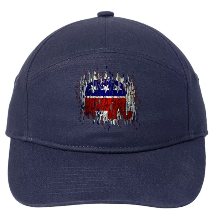 Republican Digital Flag 7-Panel Snapback Hat