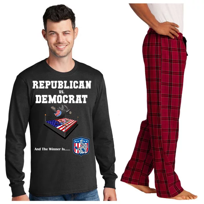 Republican Vs. Democrat Long Sleeve Pajama Set