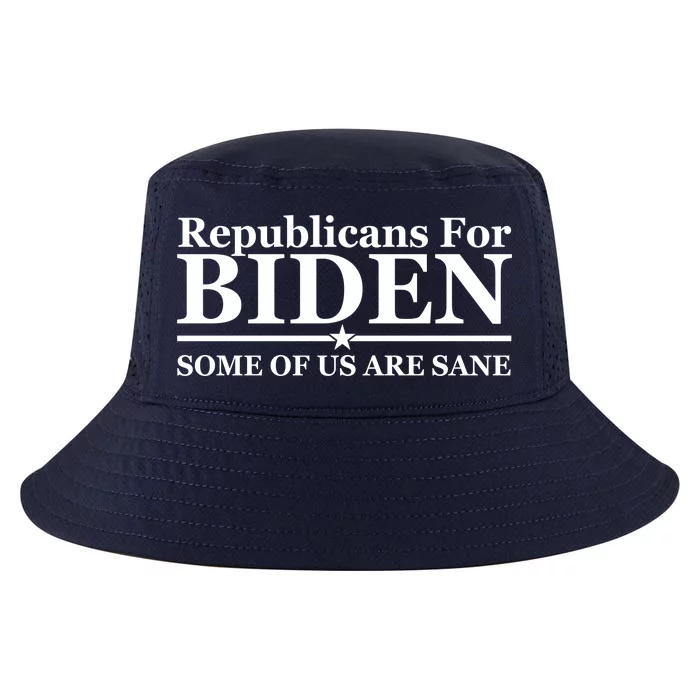 Republicans For Biden Some Of Us Are Sane Cool Comfort Performance Bucket Hat