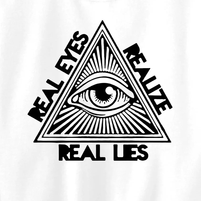 Real Eyes Realize Real Lies Truth Kids Sweatshirt