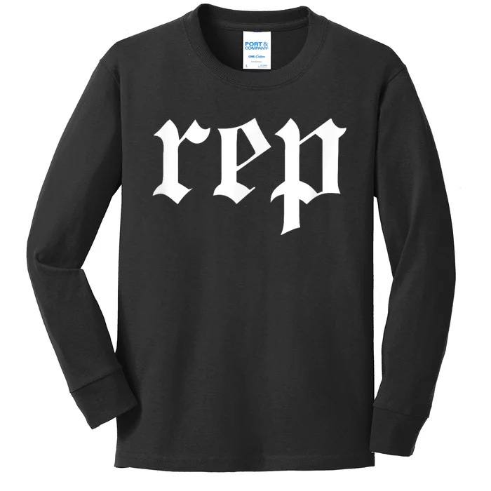 Rep Expression Kids Long Sleeve Shirt