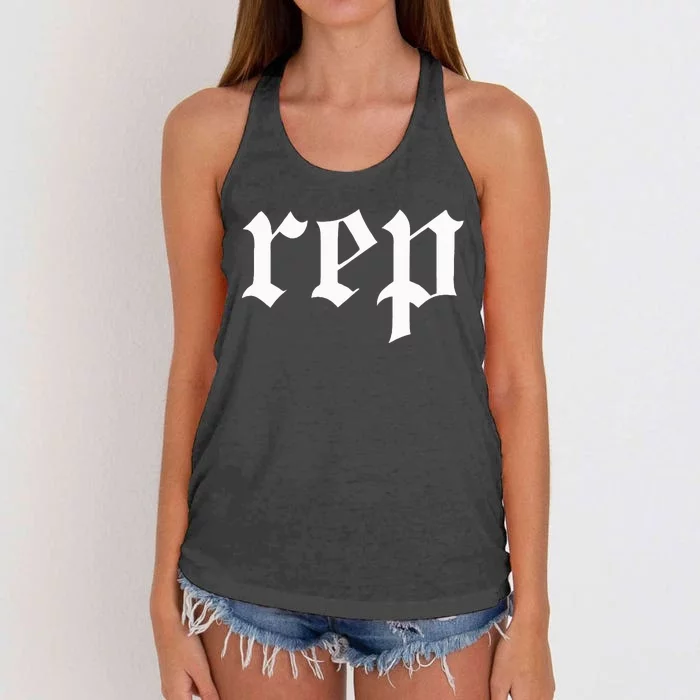 Rep Expression Women's Knotted Racerback Tank